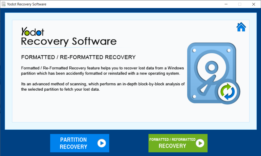 select formatted recovery