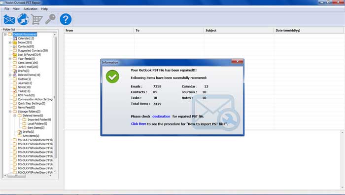 select your file path