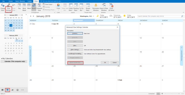 cómo-arreglar-outlook-meeting-issue-reset-view
