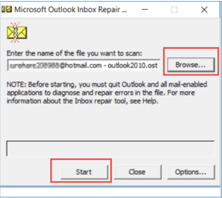Microsoft Outlook Inbox Repair tool 
