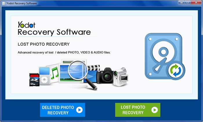 Launch the tool to recover photos