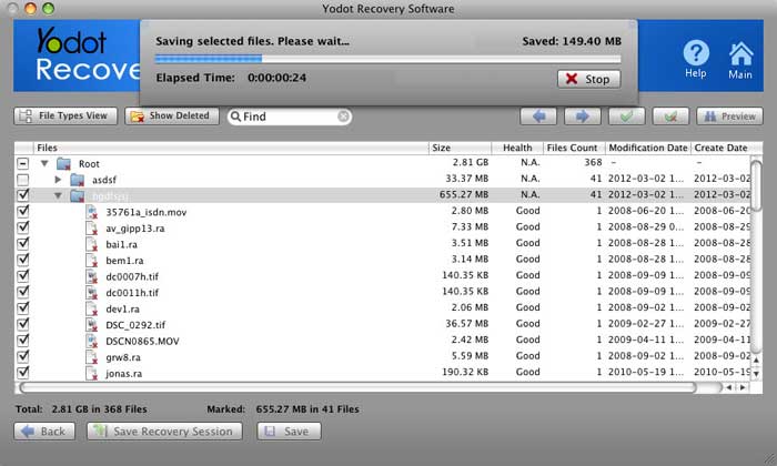 Save the files after restore factory settings macbook