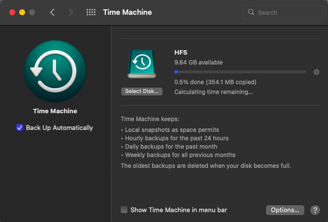 Connect the time machine to recover files after reinstalling mac os x