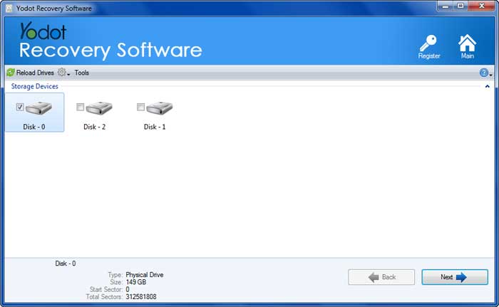 Select the sd card and hit next
