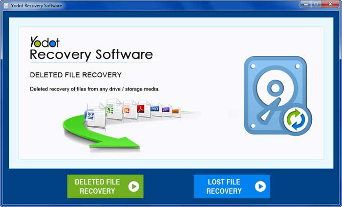  you will have two options deleted file recovery and lost file recovery, select the appropriate option.