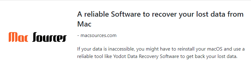 review of yodot mac data recovery