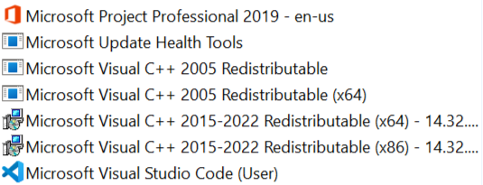 uninstall-Visual-C++-Redistributable