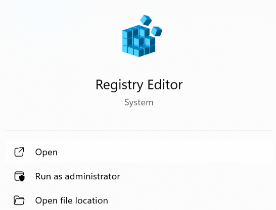 run-registry-editor-as-admin