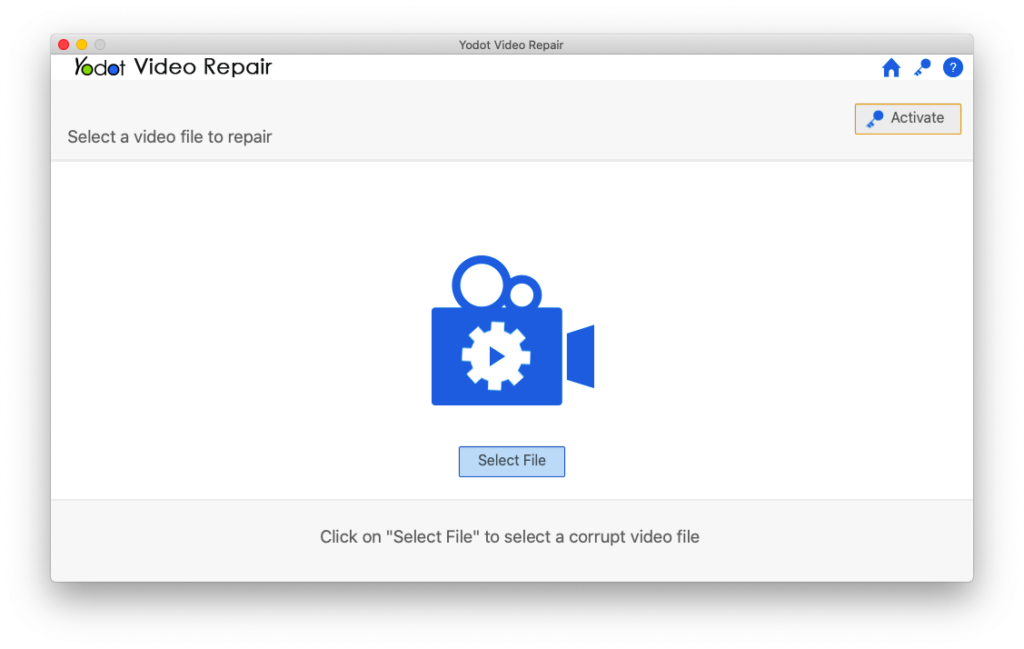 launch the tool and select the video file that won't play on iPad
