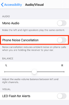 turn the noise cancellation for better audio experience