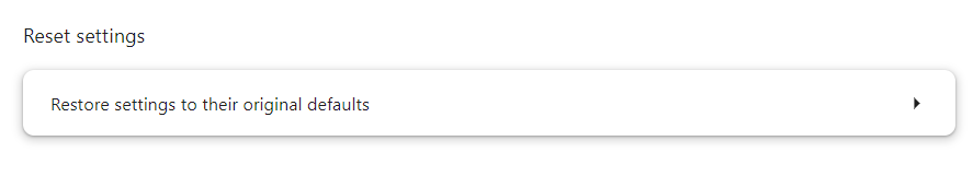 reset the settings to solve this video file cannot be played 224003 error