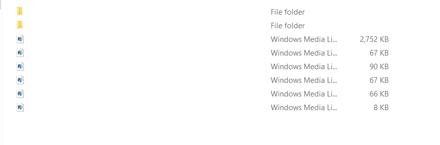 Select the files and delete them