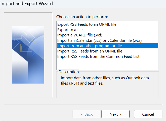 import-outlook-pst-file-to-transfer-outlook-profile-to-new-computer