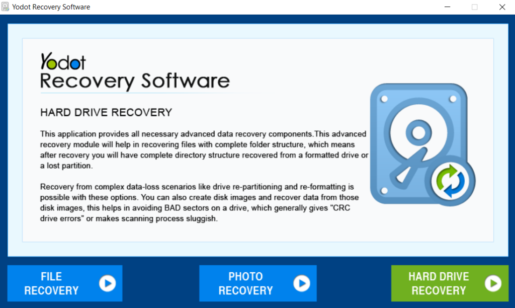 choose hard drive recovery to recover fat32 partition
