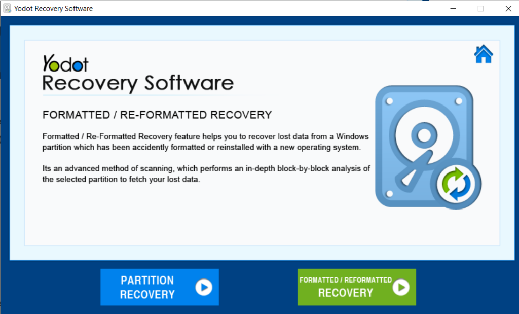 choose from the options to perform fat32 partition recovery