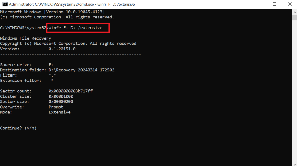 Command Prompt as Administrator