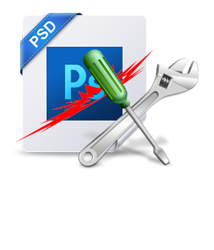 how to fix damaged psd file