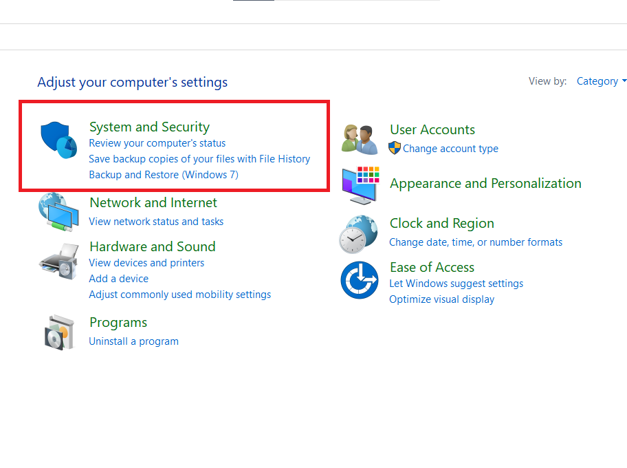 select system and security