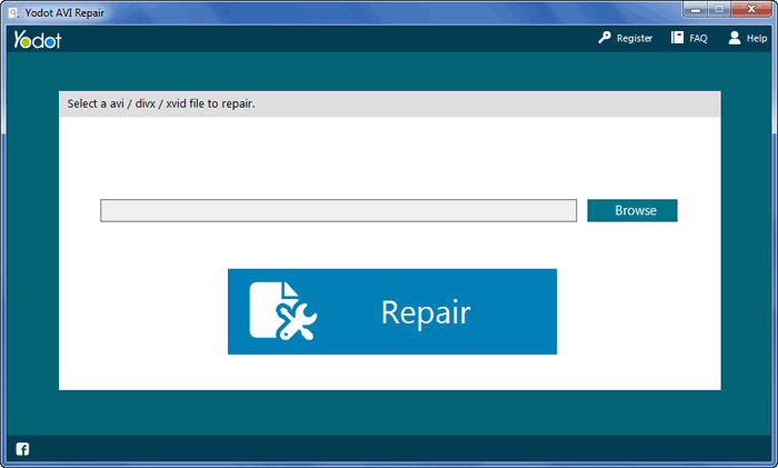 Select Xvid File to Repair