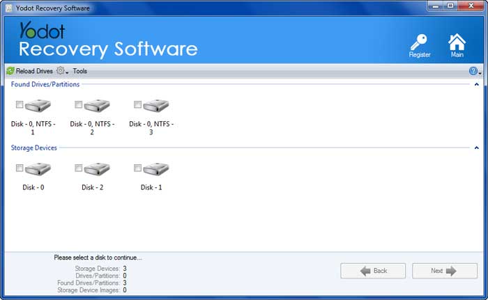 select the ssd drive from where you want to recover data and click on the next button
