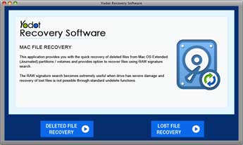 mac file recovery - main screen
