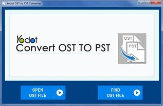 ost to pst converter main screen