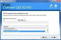 finding ost file to convert to pst