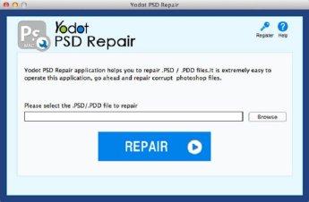 repair psd - main screen